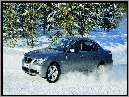 Zima, Samochód, BMW 530xi